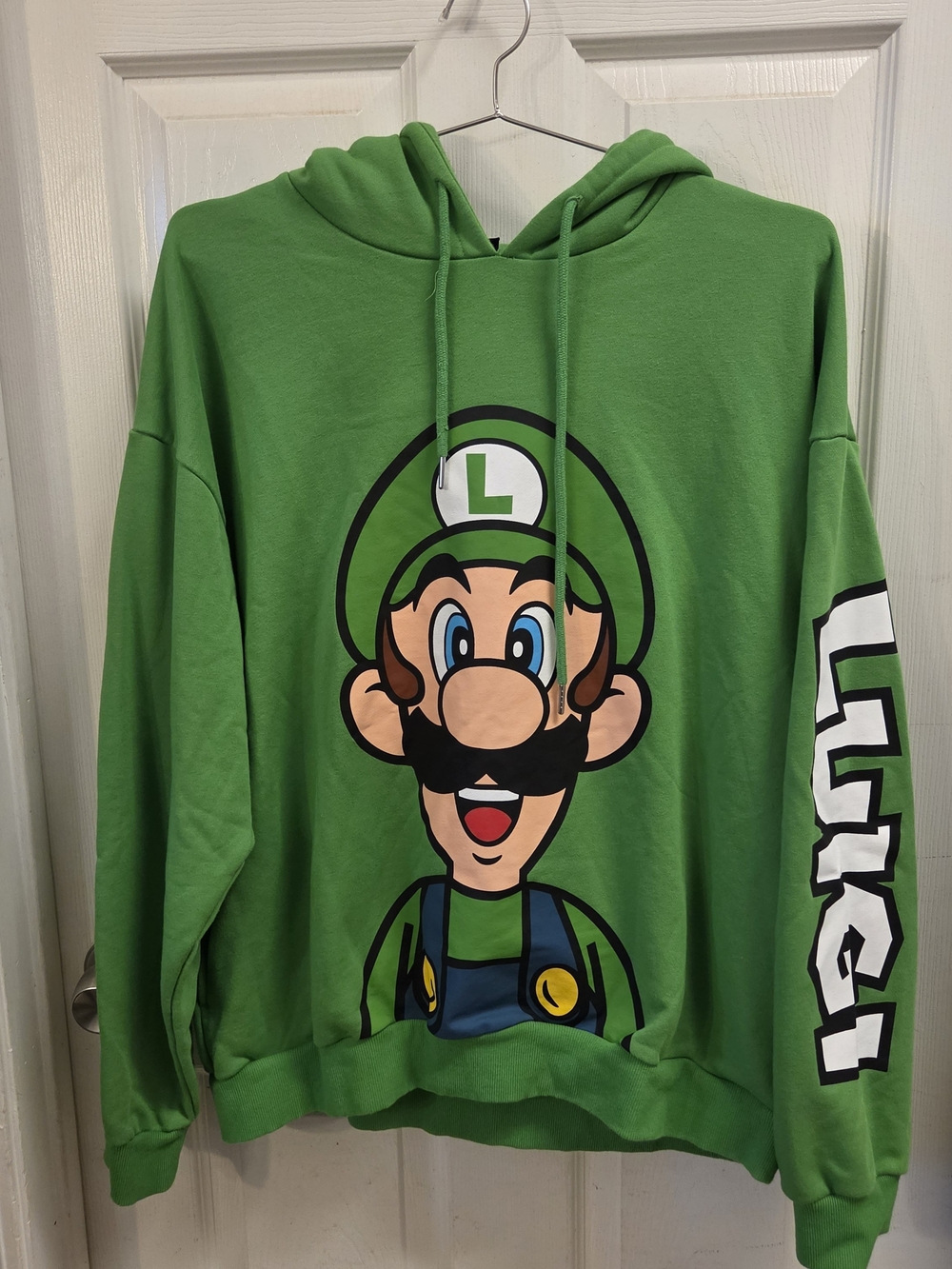 2025 Universal Studios Epic Super Nintendo World Luigi Jacket Hoodie XL